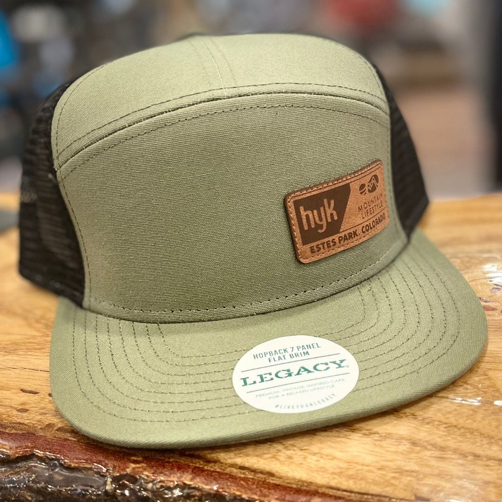 Legacy Hat /Olive/Black OFA Hyk Leather offset